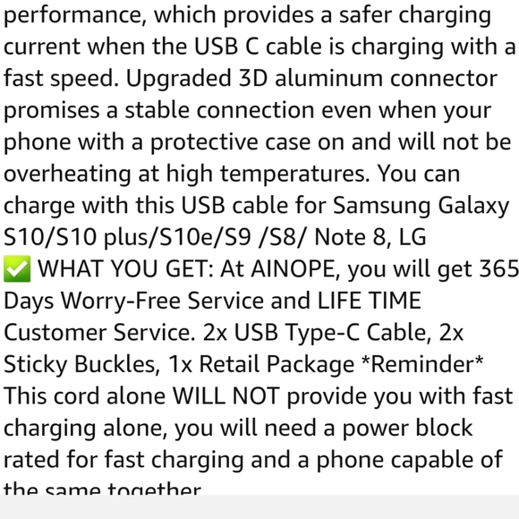 New 2 usb charging cords - Picture 5 of 6